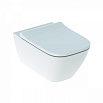 Подвесной унитаз Geberit Smyle Square 500.683.01.2 безободковый с крышкой-сиденьем микролифт
