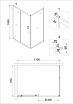 Душевой уголок Niagara Nova NG-62-11А-А70 110x70 прозрачный, хром