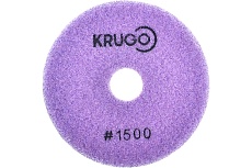 Алмазный гибкий шлифовальный круг (черепашка), 100 мм, Р1500, мокрый KRUGO PPW041500