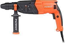 Перфоратор Patriot RH 287Q SDS+, мощность 1065 Вт, 3.2 Дж, 3 режима работы, быстросменный патрон QCC, макс.диаметр 28 мм, набор буров и долот, глубиномер, кейс 140301331