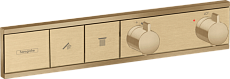 Смеситель для душа Hansgrohe RainSelect 15380140 с термостатом, шлифованная бронза