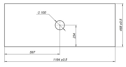 Столешница Allen Brau Fantasy 120 см graphite structure, 1.11011.GR-S