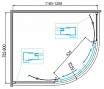 Душевой уголок BelBagno DUE-RH-2-120/80-C-Cr 120x80 прозрачный, хром