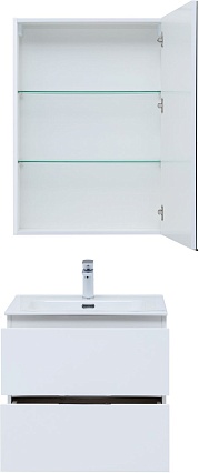 Мебель для ванной Aquanet Алвита New 70 см белый матовый