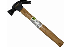 Молоток-гвоздодер ON кованый, с деревянной ручкой, 450 г 06-10-450