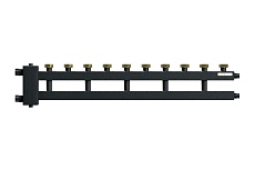 Коллектор Warme с гидрострелкой рядный на 6 контуров с накидными гайками WKD.R.85F.5+1