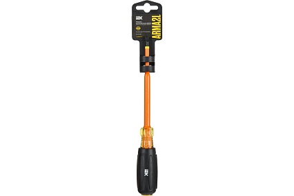 Отвертка IEK Arma2l 5 диэлектрическая slim sl5,5x125 т3 A2L5-SC31-T3-SL-55-125