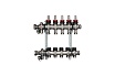 Распределительный коллектор Oventrop 1", Multidis SF 5 1404355