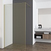 Душевая перегородка Vincea Walk-In VSW-7HS100GWG 100x200 матовое золото, с золотыми нитями