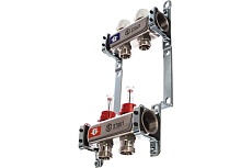 Коллектор из нержавеющей стали с расходомерами 2 вых. STOUT SMS 0917 000002