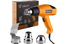 Строительный фен Deko HG2000W, 2000Вт, 2 скорости, защита от перегрева 063-4166