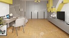 Ламинат Alpine Floor Herringbone 12 Pro Дуб Тулуза 606x101x12 мм, LF106-4B