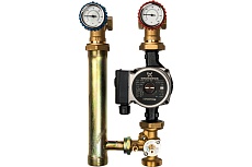 Насосная группа с 3-х ходовым приводным смесителем (1&quot;, с насосом Grundfos UPSO 25-65) STOUT SDG-0007-002502