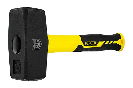 Кованая кувалда Berger BG 1500 г., фиберглассовая рукоятка BG1517