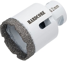 Коронка алмазная Hardcore по керамограниту для УШМ 42 мм, М14 155042