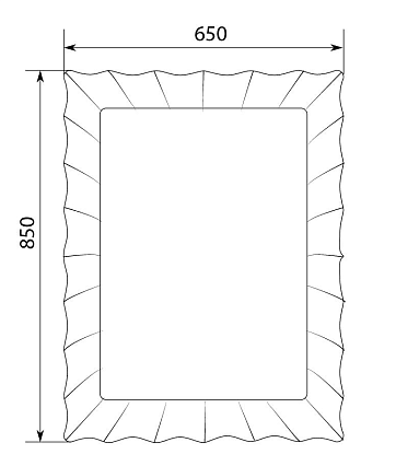 Зеркало Marka One Lumier 65 см White У72505