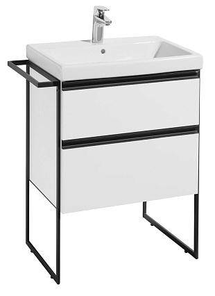 Мебель для ванной Roca Domi 60 см, 2 ящика, белый глянец
