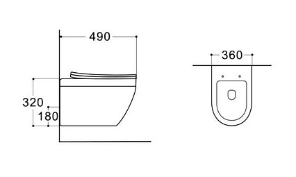 Подвесной унитаз SET Aquatek Лея Т 3в1 Подвесной унитаз SET Aquatek Лея Т 3в1