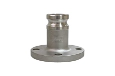 Нержавеющий камлок TITAN LOCK тип FA, ниппель с фланцем 1", AISI316 TL100FASS
