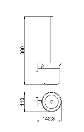 Ершик Allen Brau Priority 6.31008-BN никель