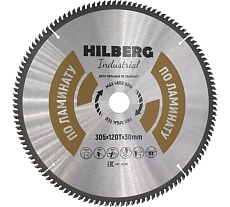 Диск пильный Industrial Ламинат (305x30 мм; 120Т) Hilberg HL305