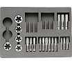 Набор метчиков и плашек Bucovice Tools M24 M3-M24, 115CrV3, 60пр 310240