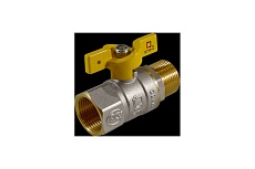 Шаровой кран для газа СТМ ГАЗ 1", г/ш, бабочка CGFMB001