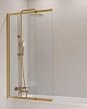 Шторка для ванны Cezares SLIDER-VF-11-90/150-C-BORO 90x150 прозрачная, брашированное золото