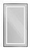 Зеркало BelBagno SPC-KRAFT-500-900-SENS-NERO 50x90 см сенсорный выключатель, черный