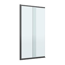 Шторка для ванны Cezares SLIDER-FIX-VF-11-90/150-C-NERO 90x150 прозрачная, черный матовый