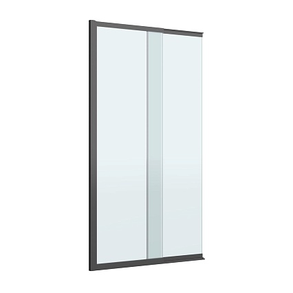 Шторка для ванны Cezares SLIDER-FIX-VF-11-90/150-C-NERO 90x150 прозрачная, черный матовый