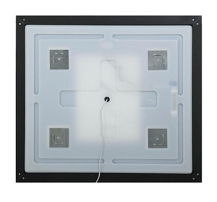 Зеркало BelBagno SPC-KRAFT-900-800-SENS-NERO 90x80 см сенсорный выключатель, черный
