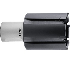 Сверло корончатое рельсовое LENZ 36x30 мм, TCT/TiAlN, Weldon 19 LZRTS-036-TIALN