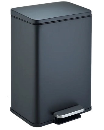 Ведро WeltWasser WW GOLF BL 17L черный матовый 10000013414