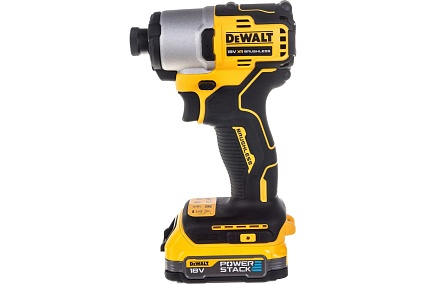 Бесщеточный импульсный шуруповерт DeWalt 18 В XR батарея POWERSTACK, чемодан TSTAK DCF840E1T-XJ
