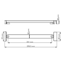 Фиксатор WasserKRAFT D162 для стеклянной шторки