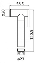Гигиенический душ Cezares CZR-ID2-01 хром