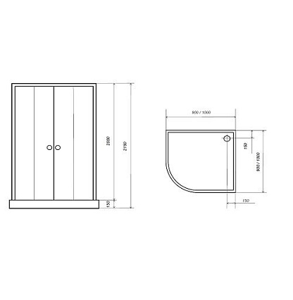 Душевая кабина Aqualux Idro AQ-41700GM