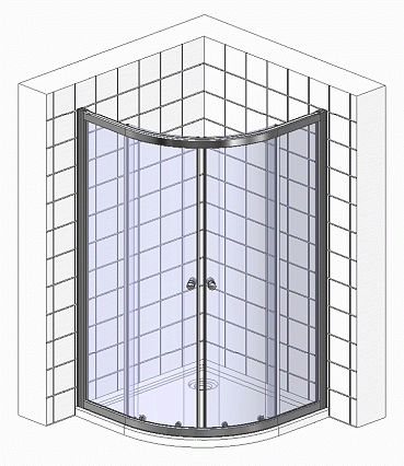 Душевой уголок Cerutti Viva 90x90 прозрачный, черный