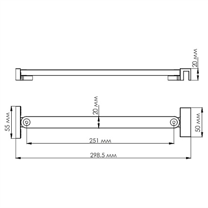 Фиксатор WasserKRAFT D162 для стеклянной шторки