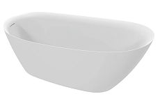 Акриловая ванна AQUAme AQM3503MW 167x75 см белый матовый