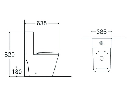 Унитаз-компакт Aquatek Либра New AQ1263NT-00 безободковый TORNADO с микролифтом