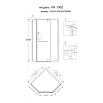 Душевой уголок Grossman Pragma PR-100GD 100x100 пятиугольный, золото