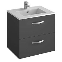 Тумба с раковиной Jacob Delafon Ola 60 см, серый антрацит