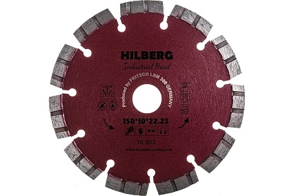 Диск алмазный отрезной Industrial Hard (150x22.23 мм) Hilberg HI803