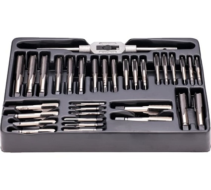 Набор метчиков и плашек Bucovice Tools M1-QS MF8-MF12 115CrV3, 46 предметов 310121
