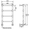 Полотенцесушитель электрический Migliore Colosseum 53x72 DX ML.CLS-EL.301.BR бронза