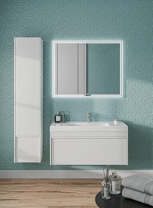 Шкаф пенал Kerama Marazzi Modula 35 см белый глянцевый, MO.165\WHT