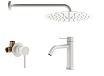 Душевой набор Plumberia IXO KITXO01BO53 белый матовый