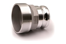 Камлок переходной алюминиевый HIMPT F-3040 (ПАПА 75мм + нар. резьба 100мм) 3&quot; х 4&quot; 00-00012287